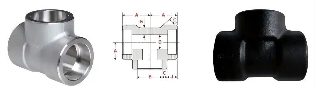ASME B16.11 socket weld tee ASME B16.11 socket weld tee