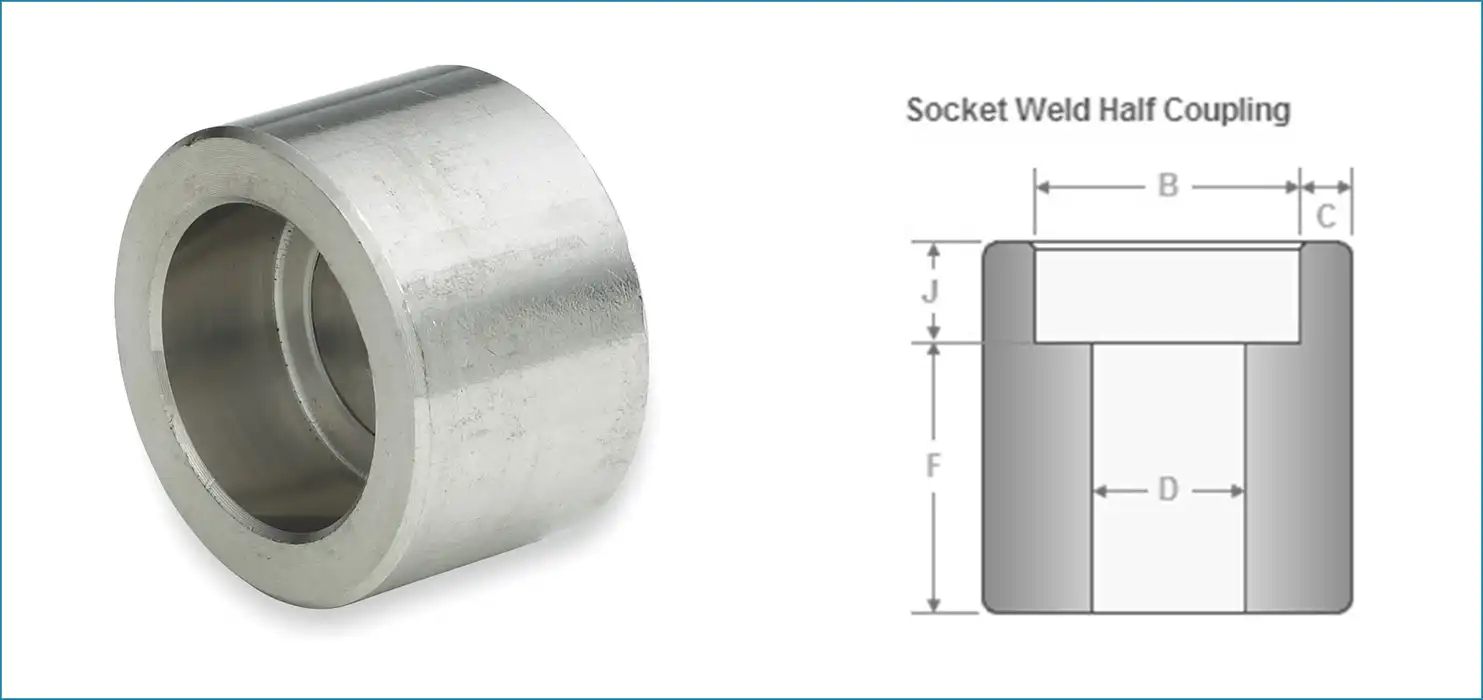 ASME B16.11 half coupling ASME B16.11 half coupling